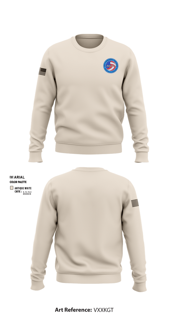 Crew Neck Sweatshirt, JIATF-South, Air Force, Teamtime, Team time, sublimation, custom sports apparel, team uniforms, spirit wear, spiritwear, sports uniforms, custom shirts, team store, custom team store, fundraiser sports, apparel fundraiser