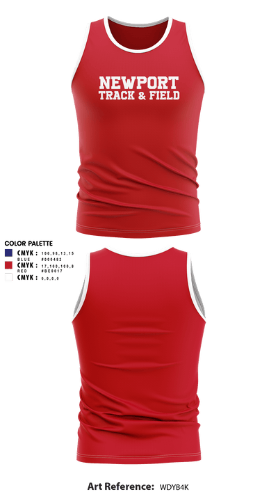 Newport High School Track & Field 49757231 Tank Top - 2