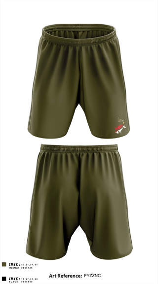 Athletic Shorts With Pockets, 2-6 Cav Alpha troop Renegades, Army, Teamtime, Team time, sublimation, custom sports apparel, team uniforms, spirit wear, spiritwear, sports uniforms, custom shirts, team store, custom team store, fundraiser sports, apparel fundraiser