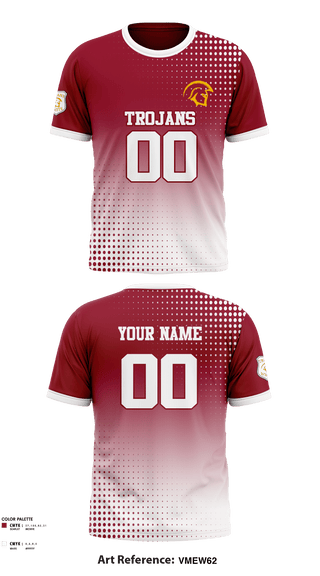 Short Sleeve Performance Shirt, TROJANS, Football, Teamtime, Team time, sublimation, custom sports apparel, team uniforms, spirit wear, spiritwear, sports uniforms, custom shirts, team store, custom team store, fundraiser sports, apparel fundraiser