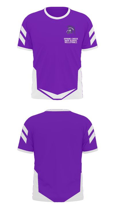 Spring Creek High School Volleyball 45487303 Short Sleeve Performance Polo - 27
