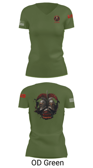 Women's Short Sleeve Vneck Shirt, , Army, Teamtime, Team time, sublimation, custom sports apparel, team uniforms, spirit wear, spiritwear, sports uniforms, custom shirts, team store, custom team store, fundraiser sports, apparel fundraiser