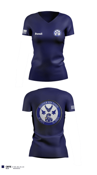 Women's Short Sleeve Vneck Shirt, Foxtrot, Air Force, Teamtime, Team time, sublimation, custom sports apparel, team uniforms, spirit wear, spiritwear, sports uniforms, custom shirts, team store, custom team store, fundraiser sports, apparel fundraiser
