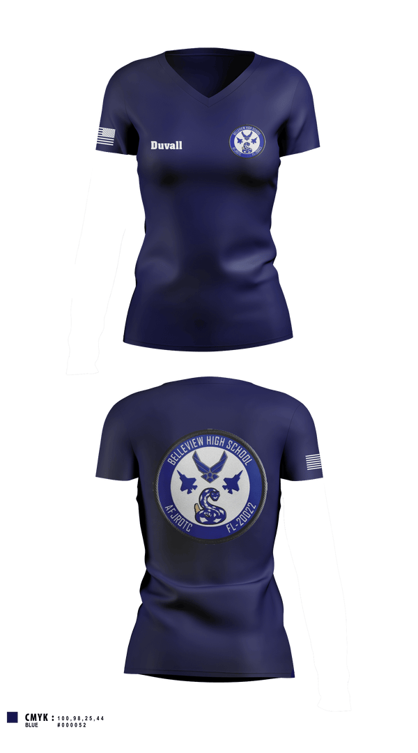 Women's Short Sleeve Vneck Shirt, Foxtrot, Air Force, Teamtime, Team time, sublimation, custom sports apparel, team uniforms, spirit wear, spiritwear, sports uniforms, custom shirts, team store, custom team store, fundraiser sports, apparel fundraiser
