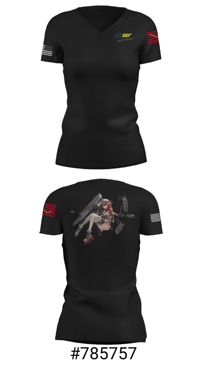 T.B.A 73361652 Women's Short Sleeve V-neck Shirt - 19