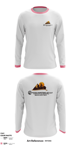 Long Sleeve Performance Shirt, Coyote paintin az llc, , Teamtime, Team time, sublimation, custom sports apparel, team uniforms, spirit wear, spiritwear, sports uniforms, custom shirts, team store, custom team store, fundraiser sports, apparel fundraiser