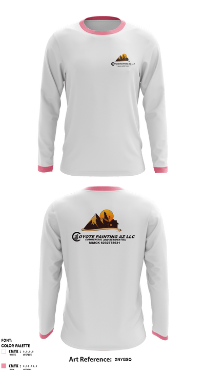 Coyote paintin az llc 51600611 Long Sleeve Performance Shirt - 1