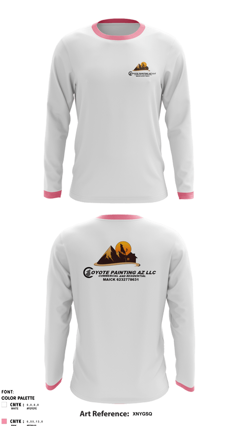 Long Sleeve Performance Shirt, Coyote paintin az llc, , Teamtime, Team time, sublimation, custom sports apparel, team uniforms, spirit wear, spiritwear, sports uniforms, custom shirts, team store, custom team store, fundraiser sports, apparel fundraiser