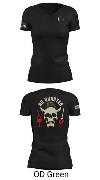 Women's Short Sleeve Vneck Shirt, , Army, Teamtime, Team time, sublimation, custom sports apparel, team uniforms, spirit wear, spiritwear, sports uniforms, custom shirts, team store, custom team store, fundraiser sports, apparel fundraiser