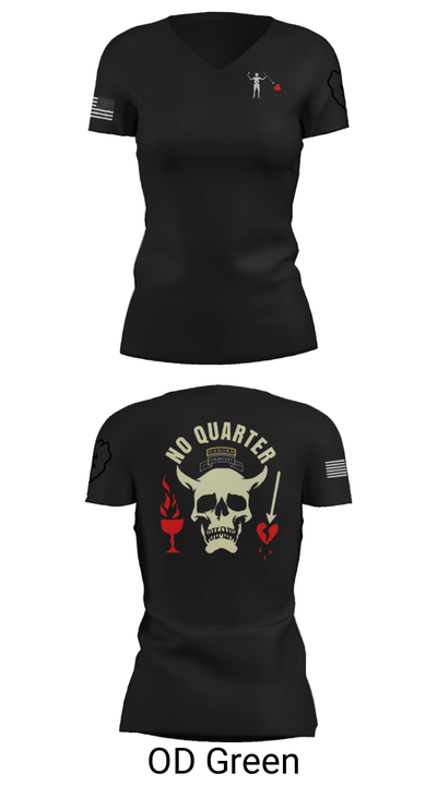 C-CO 1-27 1st PLT BLACKBEARD 676518 Women's Short Sleeve V-neck Shirt - 22