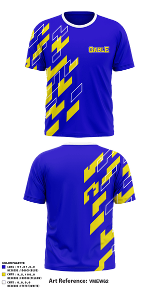 Short Sleeve Performance Shirt, Gable Middle School, Spirit Store, Teamtime, Team time, sublimation, custom sports apparel, team uniforms, spirit wear, spiritwear, sports uniforms, custom shirts, team store, custom team store, fundraiser sports, apparel fundraiser