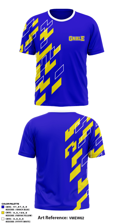 Gable Middle School 57930777 Short Sleeve Performance Shirt - 1