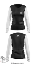 Papa Bear Arms LLC 28195474 Women's Long Sleeve V-neck Shirt - 1