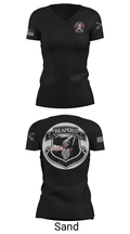 C Btry 2-32 FAR 54582520 Women's Short Sleeve V-neck Shirt - 24