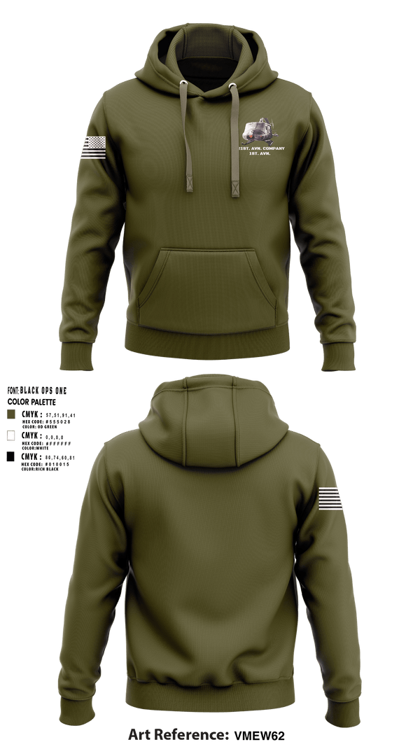 Hoodie, 121st. AVN. company 1st. AVN., , Teamtime, Team time, sublimation, custom sports apparel, team uniforms, spirit wear, spiritwear, sports uniforms, custom shirts, team store, custom team store, fundraiser sports, apparel fundraiser