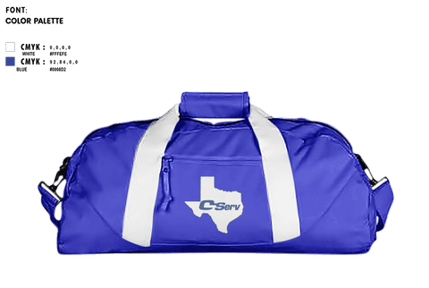 Duffle Bag, C-ServC-Serv, , Teamtime, Team time, sublimation, custom sports apparel, team uniforms, spirit wear, spiritwear, sports uniforms, custom shirts, team store, custom team store, fundraiser sports, apparel fundraiser