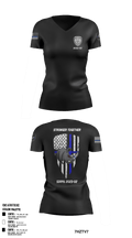 SDRPA 74726956 Women's Short Sleeve V-neck Shirt - 11