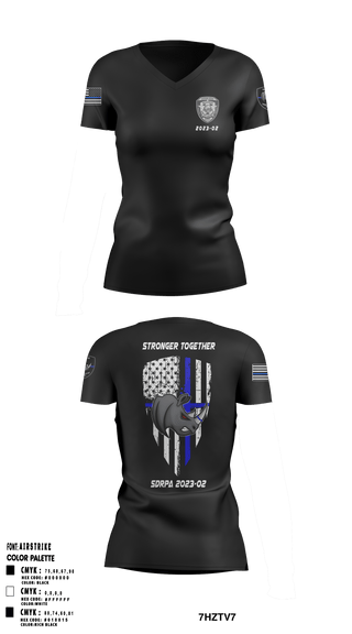 Women's Short Sleeve Vneck Shirt, SDRPA, Police, Teamtime, Team time, sublimation, custom sports apparel, team uniforms, spirit wear, spiritwear, sports uniforms, custom shirts, team store, custom team store, fundraiser sports, apparel fundraiser