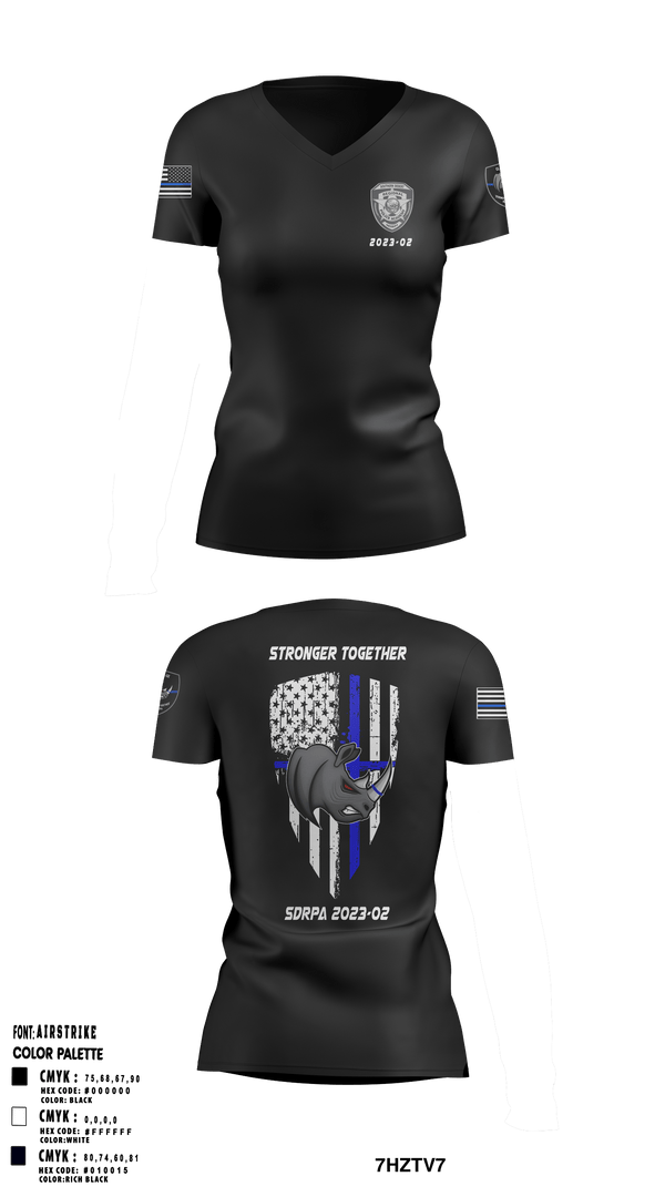 Women's Short Sleeve Vneck Shirt, SDRPA, Police, Teamtime, Team time, sublimation, custom sports apparel, team uniforms, spirit wear, spiritwear, sports uniforms, custom shirts, team store, custom team store, fundraiser sports, apparel fundraiser