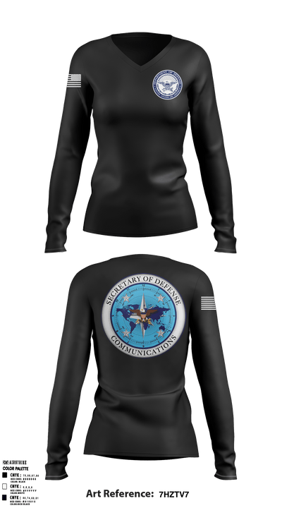 SDC-Cables 96659915 Women's Long Sleeve V-neck Shirt - 2