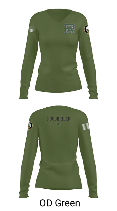 ROUGHRIDER COMPANY 12289453 Women's Long Sleeve V-neck Shirt - 31