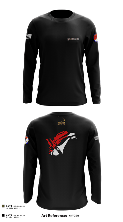 2-6 Cav Alpha troop Renegades 57667590 Long Sleeve Performance Shirt - 7
