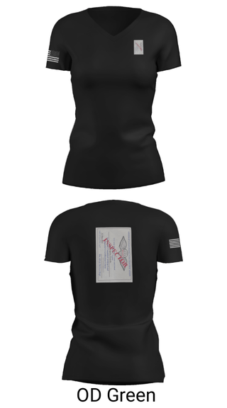 Women's Short Sleeve Vneck Shirt, , Army, Teamtime, Team time, sublimation, custom sports apparel, team uniforms, spirit wear, spiritwear, sports uniforms, custom shirts, team store, custom team store, fundraiser sports, apparel fundraiser