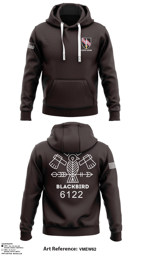 Hoodie, 1-54th SFABBco 1/54th SFAB, Army, Teamtime, Team time, sublimation, custom sports apparel, team uniforms, spirit wear, spiritwear, sports uniforms, custom shirts, team store, custom team store, fundraiser sports, apparel fundraiser
