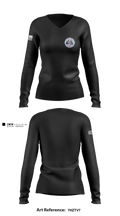 Ridgefield Fire Department 43658087 Women's Long Sleeve V-neck Shirt - 1