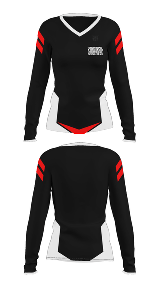 Women's Long Sleeve Vneck Shirt, Sebastopol Attendance Center High School Band, Spirit Store, Teamtime, Team time, sublimation, custom sports apparel, team uniforms, spirit wear, spiritwear, sports uniforms, custom shirts, team store, custom team store, fundraiser sports, apparel fundraiser
