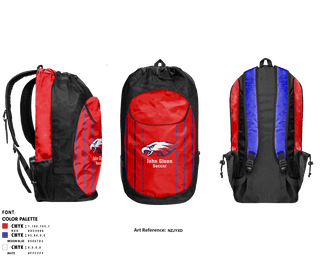 Gear Bag, John Glenn High School Soccer, Men's Soccer, Teamtime, Team time, sublimation, custom sports apparel, team uniforms, spirit wear, spiritwear, sports uniforms, custom shirts, team store, custom team store, fundraiser sports, apparel fundraiser