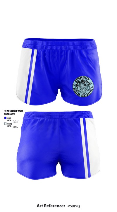 Carson High School Cheer 16487380 Women's Shorts - 1