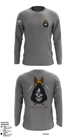 Long Sleeve Performance Shirt, 100 kilos, , Teamtime, Team time, sublimation, custom sports apparel, team uniforms, spirit wear, spiritwear, sports uniforms, custom shirts, team store, custom team store, fundraiser sports, apparel fundraiser