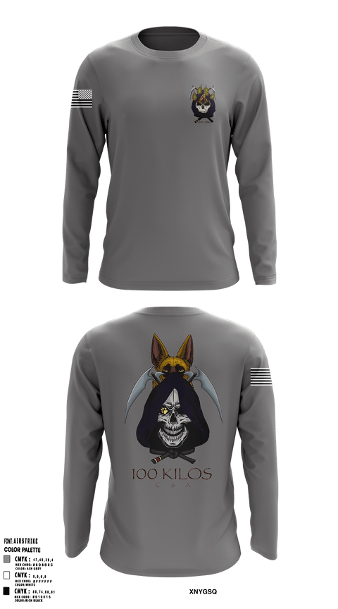 Long Sleeve Performance Shirt, 100 kilos, , Teamtime, Team time, sublimation, custom sports apparel, team uniforms, spirit wear, spiritwear, sports uniforms, custom shirts, team store, custom team store, fundraiser sports, apparel fundraiser
