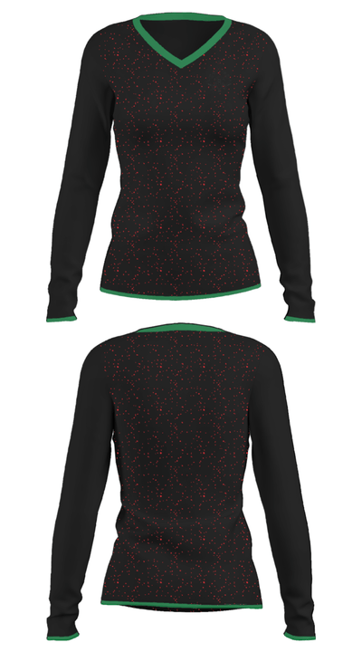 Revelations 61637990 Women's Long Sleeve V-neck Shirt - 32