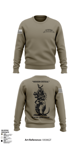 Crew Neck Sweatshirt, , Army, Teamtime, Team time, sublimation, custom sports apparel, team uniforms, spirit wear, spiritwear, sports uniforms, custom shirts, team store, custom team store, fundraiser sports, apparel fundraiser