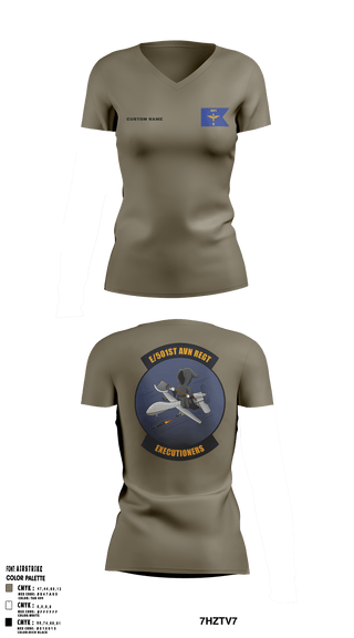 Women's Short Sleeve Vneck Shirt, E 501st 1AD, CAB AVMX, Army, Teamtime, Team time, sublimation, custom sports apparel, team uniforms, spirit wear, spiritwear, sports uniforms, custom shirts, team store, custom team store, fundraiser sports, apparel fundraiser