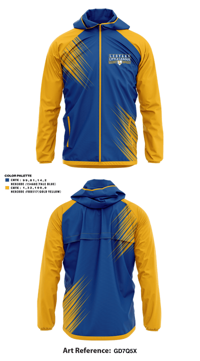 Ledyard Little League Softball 16564268 Windbreaker - 1