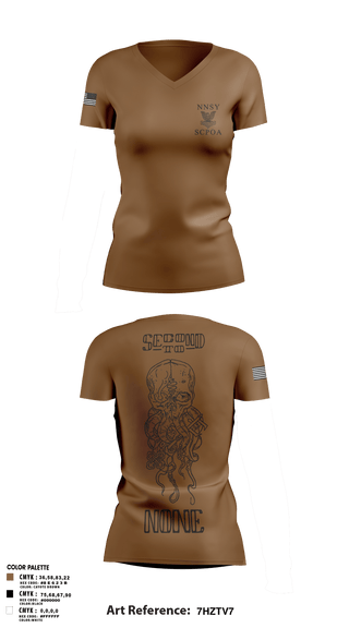 Women's Short Sleeve Vneck Shirt, NNSY SCPOA, Navy, Teamtime, Team time, sublimation, custom sports apparel, team uniforms, spirit wear, spiritwear, sports uniforms, custom shirts, team store, custom team store, fundraiser sports, apparel fundraiser