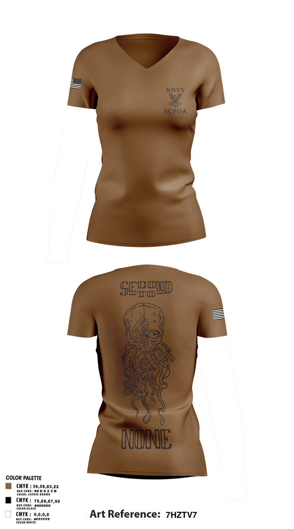 Women's Short Sleeve Vneck Shirt, NNSY SCPOA, Navy, Teamtime, Team time, sublimation, custom sports apparel, team uniforms, spirit wear, spiritwear, sports uniforms, custom shirts, team store, custom team store, fundraiser sports, apparel fundraiser