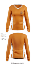 Mosholu Day Camp 38256789 Women's Long Sleeve V-neck Shirt - 2