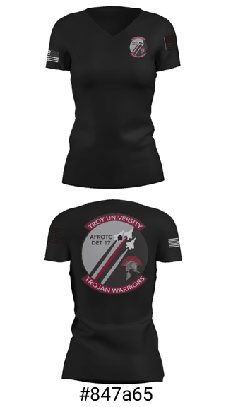 Women's Short Sleeve Vneck Shirt, , Air Force, Teamtime, Team time, sublimation, custom sports apparel, team uniforms, spirit wear, spiritwear, sports uniforms, custom shirts, team store, custom team store, fundraiser sports, apparel fundraiser