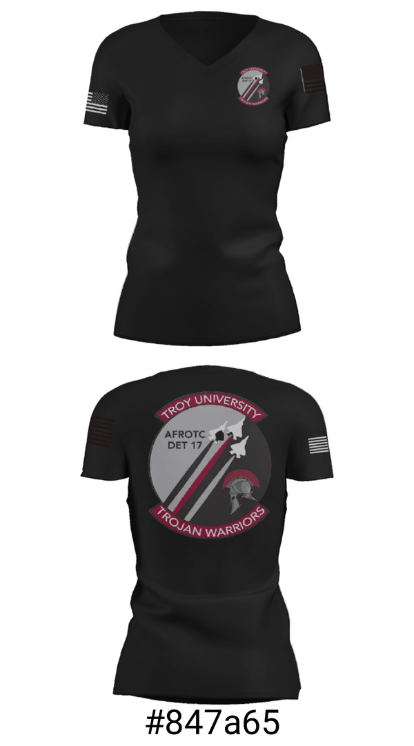 Women's Short Sleeve Vneck Shirt, , Air Force, Teamtime, Team time, sublimation, custom sports apparel, team uniforms, spirit wear, spiritwear, sports uniforms, custom shirts, team store, custom team store, fundraiser sports, apparel fundraiser