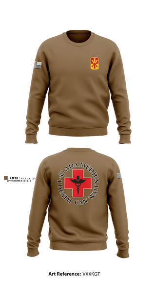 Crew Neck Sweatshirt, Medics, 1-43 ADA, Army, Teamtime, Team time, sublimation, custom sports apparel, team uniforms, spirit wear, spiritwear, sports uniforms, custom shirts, team store, custom team store, fundraiser sports, apparel fundraiser