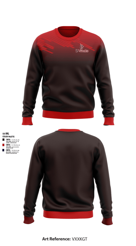 Crew Neck Sweatshirt, S-Vitalis, , Teamtime, Team time, sublimation, custom sports apparel, team uniforms, spirit wear, spiritwear, sports uniforms, custom shirts, team store, custom team store, fundraiser sports, apparel fundraiser