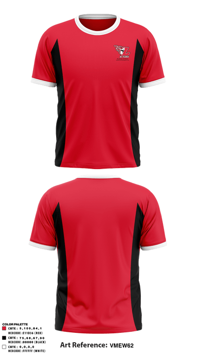 Lodi Jr Flames Football & Cheer 35943137 Short Sleeve Performance Shirt - 1