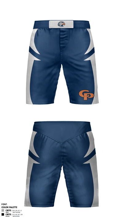 College Place High School Wrestling 47921319 Fight Shorts - 2