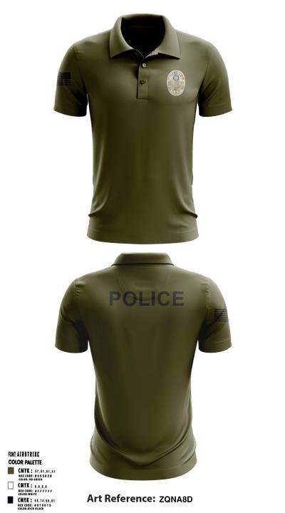 Jacksboro Police Department 19640406 Short Sleeve Performance Polo - 18