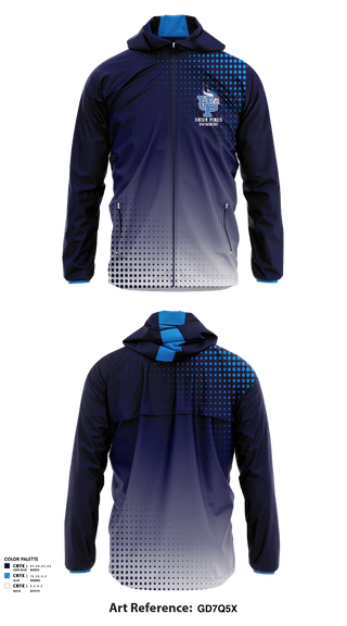 Windbreaker, Union Pines High School Swimming, Swimming, Teamtime, Team time, sublimation, custom sports apparel, team uniforms, spirit wear, spiritwear, sports uniforms, custom shirts, team store, custom team store, fundraiser sports, apparel fundraiser