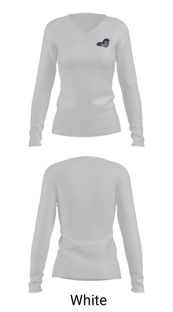 Women's Long Sleeve Vneck Shirt, Grand River Preparatory High School Bowling, Bowling, Teamtime, Team time, sublimation, custom sports apparel, team uniforms, spirit wear, spiritwear, sports uniforms, custom shirts, team store, custom team store, fundraiser sports, apparel fundraiser